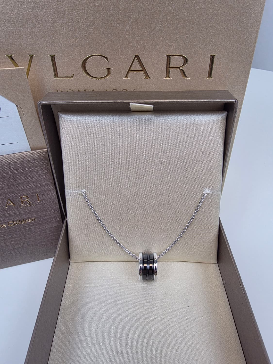 (새상품) 불가리 세이브더칠드런 목걸이 블랙 세라믹 상품이미지5