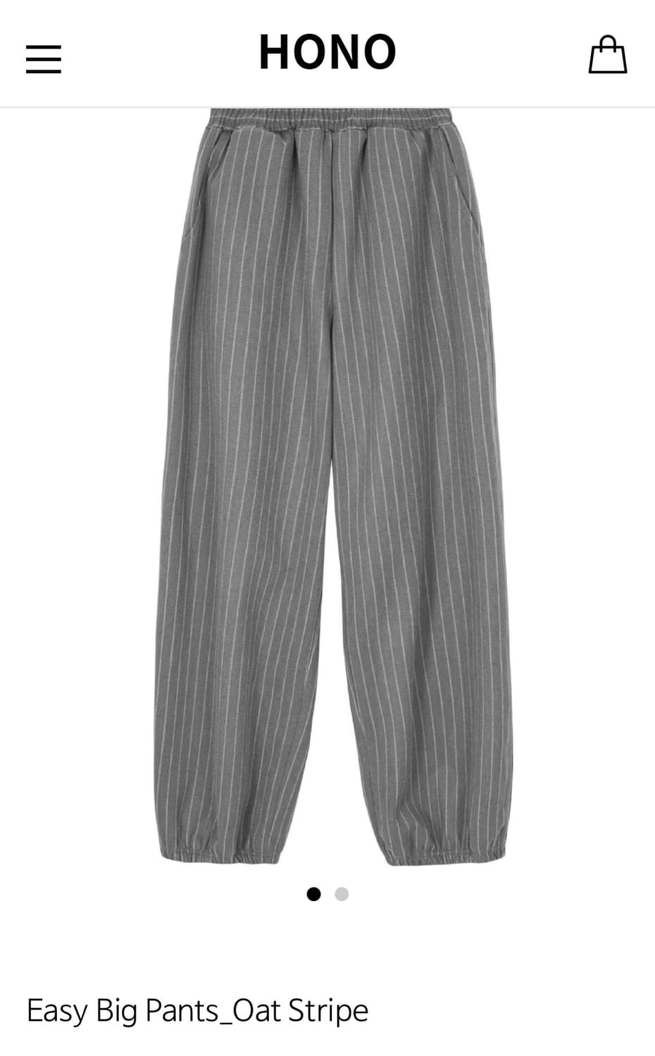 호노 리포트 스트라이프 팬츠 오트 (FREE) 상품이미지1