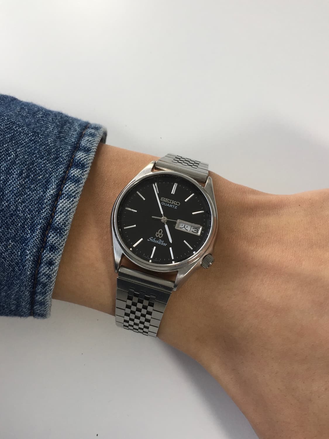 80s seiko silver wave black dial (ver.2) 상품이미지6