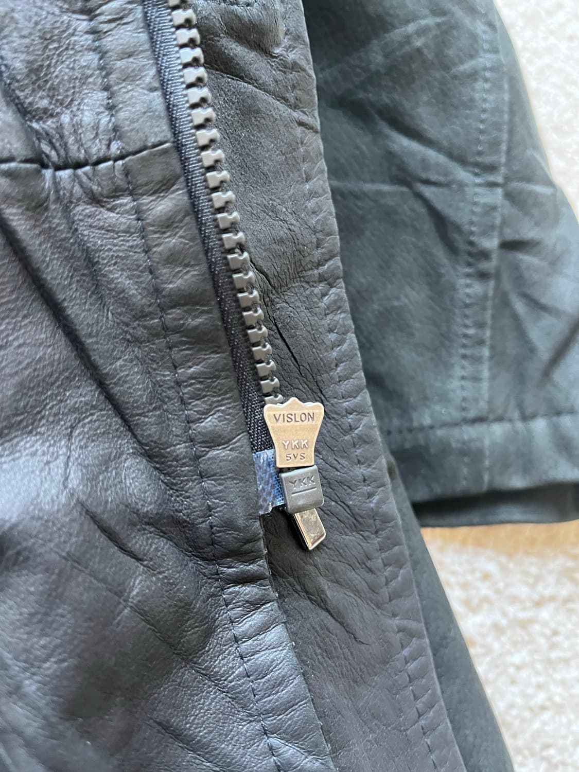 BONGARDI 리얼 램 누벅 레더 코트 (100-105) 상품이미지8