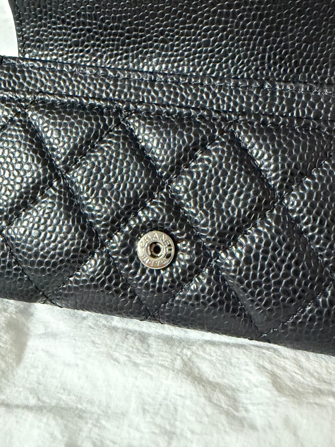 샤넬 캐비어 블랙 카드지갑 (레플) 상품이미지4