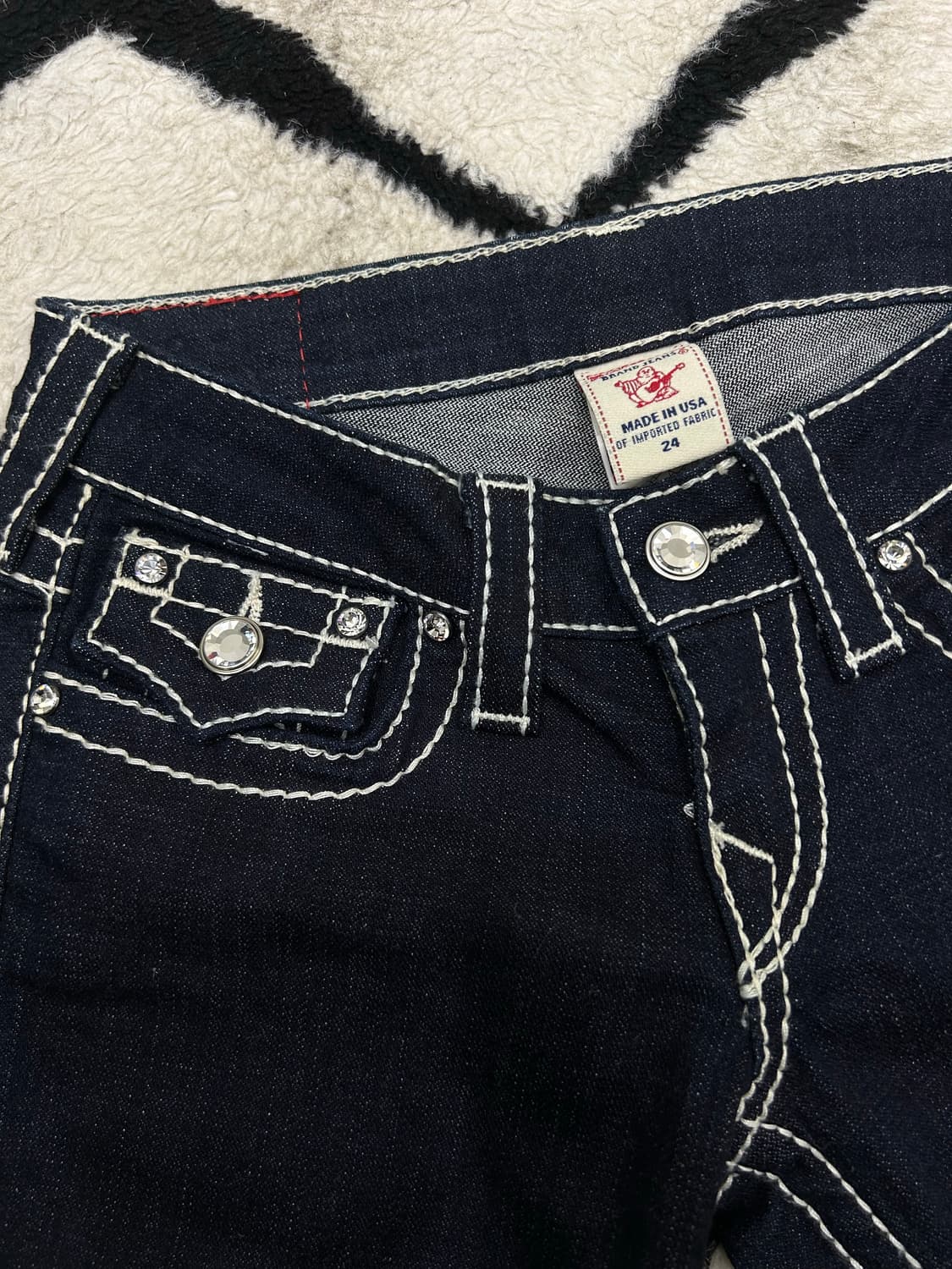 [24]트루릴리전 큐빅 디스코 Billy 데님팬츠/진청/스판 상품이미지4