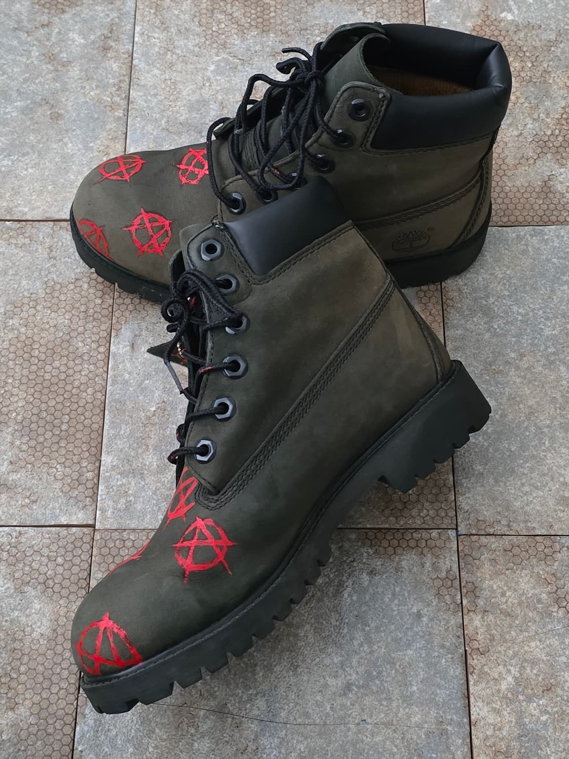 (225)팀버랜드 6인치 프리미엄 카키 워커 부츠 상품이미지5