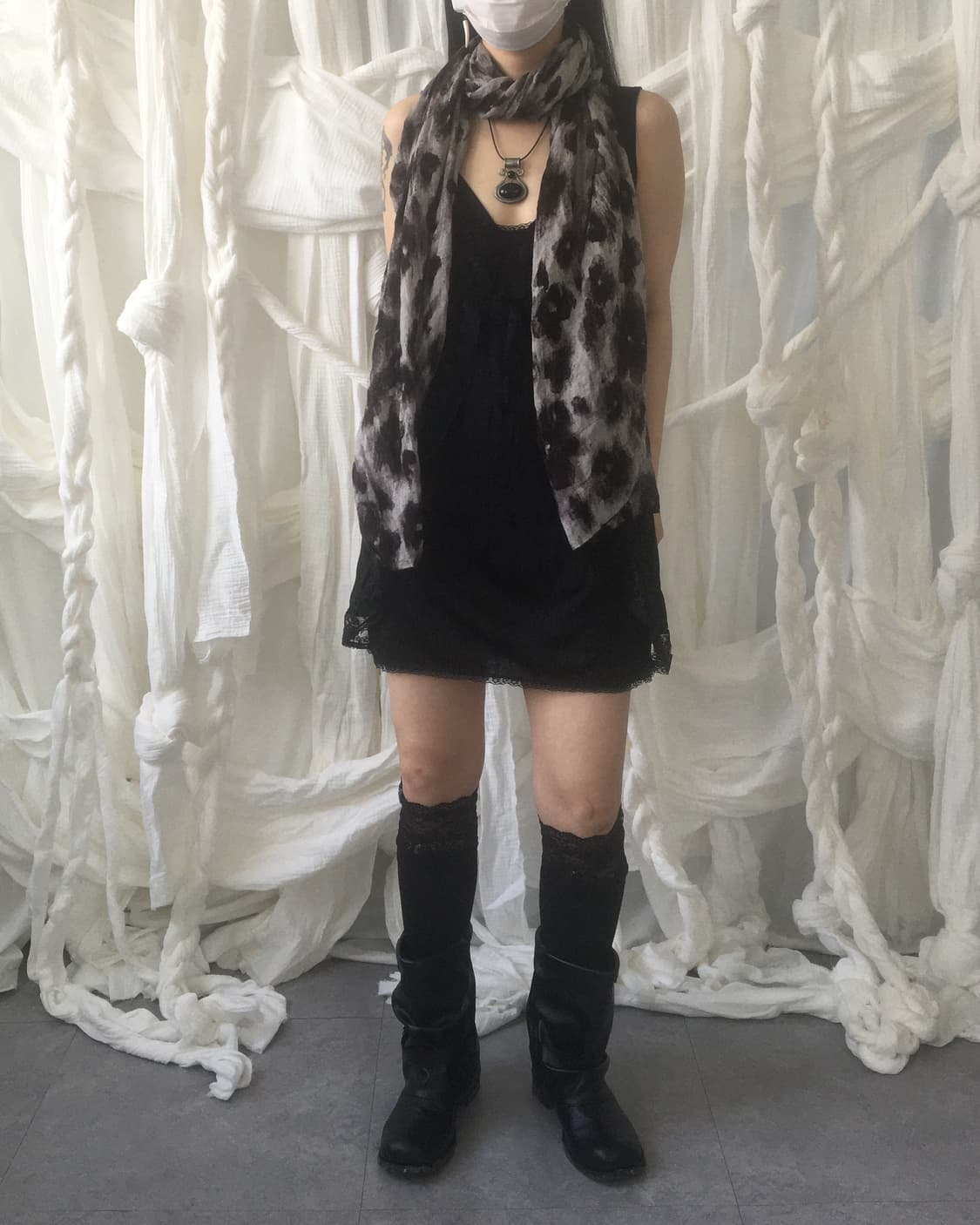 Lace point tied layered sleeveless 상품이미지6