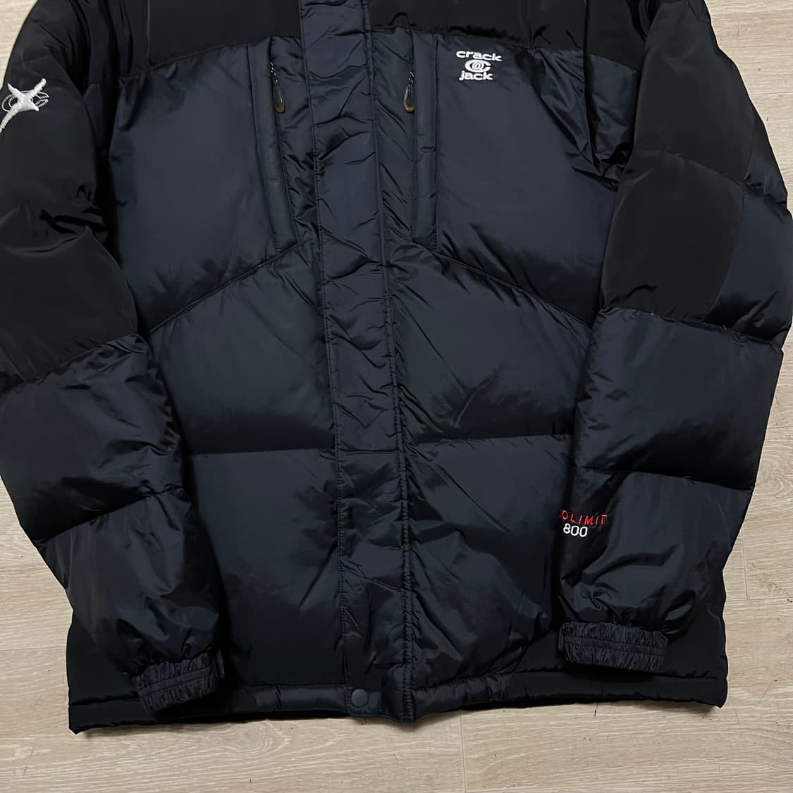 크랙잭 노리밋 800 덕다운 후드 파카 패딩 점퍼 [블랙] L/100 상품이미지3
