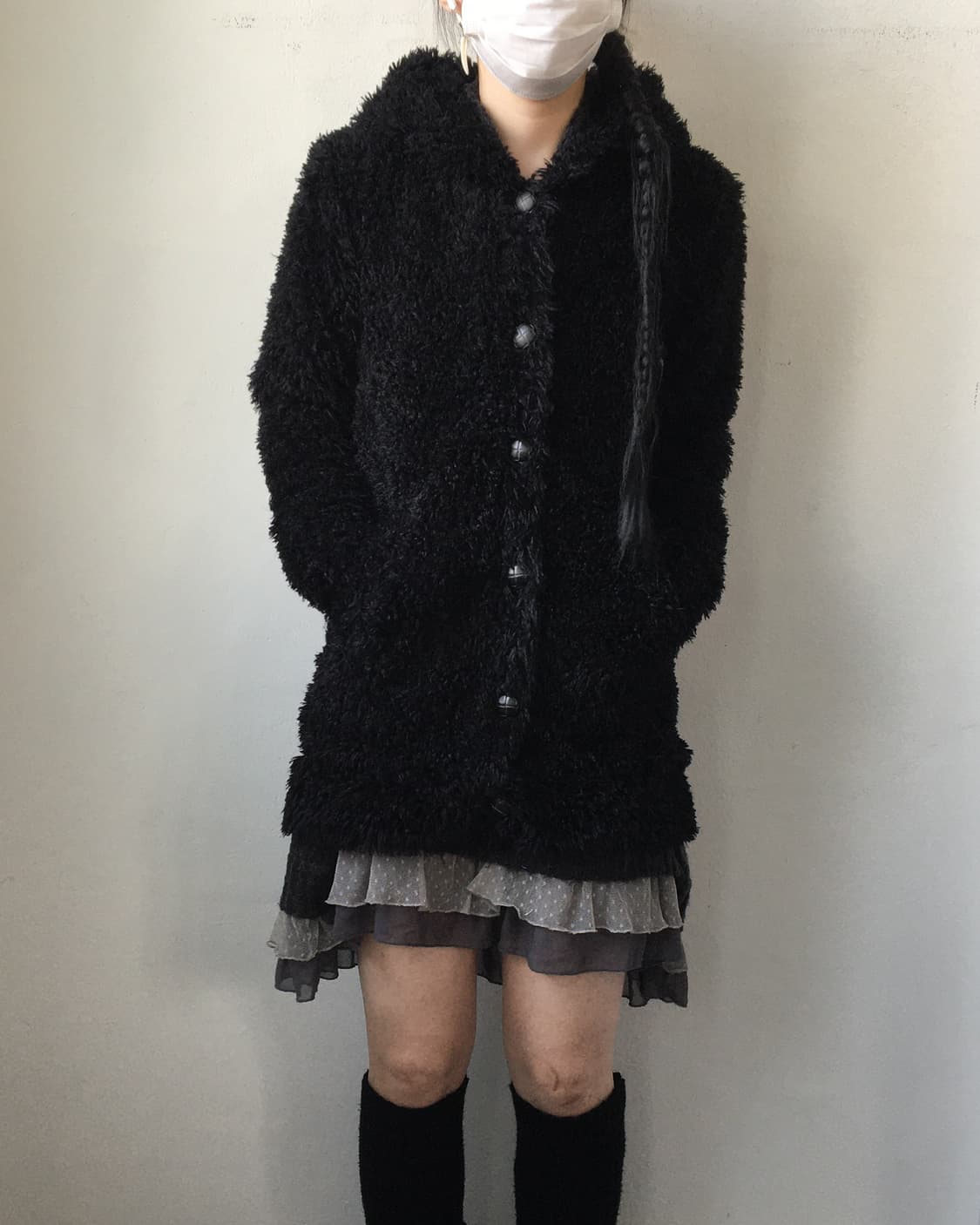 Fake fur hood jacket 상품이미지8