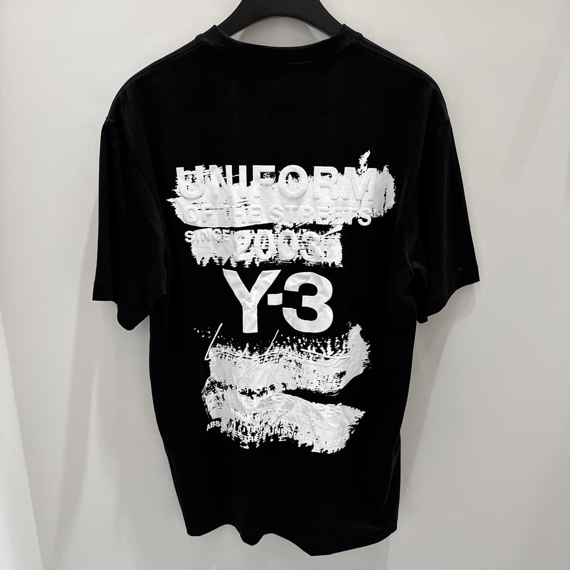 (정품/새상품) Y-3 블랙 유니폼 백로고 티셔츠 상품이미지2