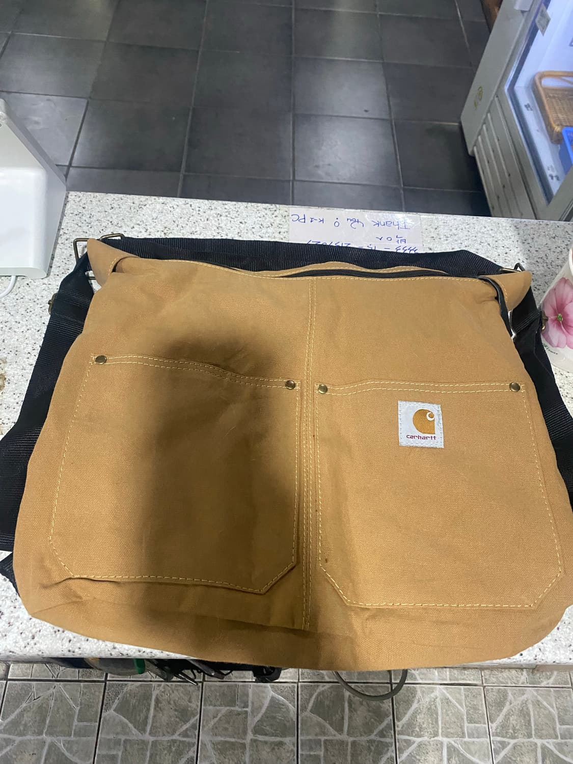 칼하트 브라운 크로스백(백팩가능) 상품이미지1