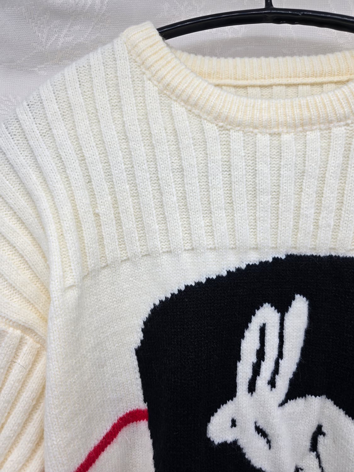 화이트래빗 토끼 니트 아이보리 상품이미지3