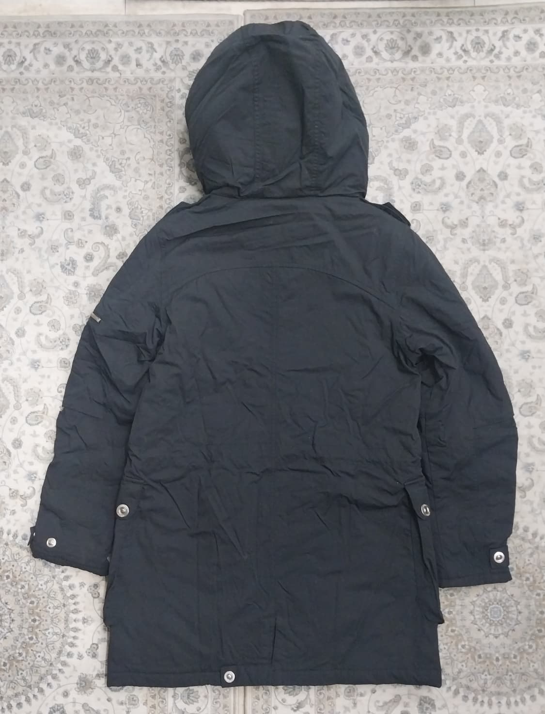 아디다스 올드스쿨  후드 퍼 안감 패딩 90 상품이미지4