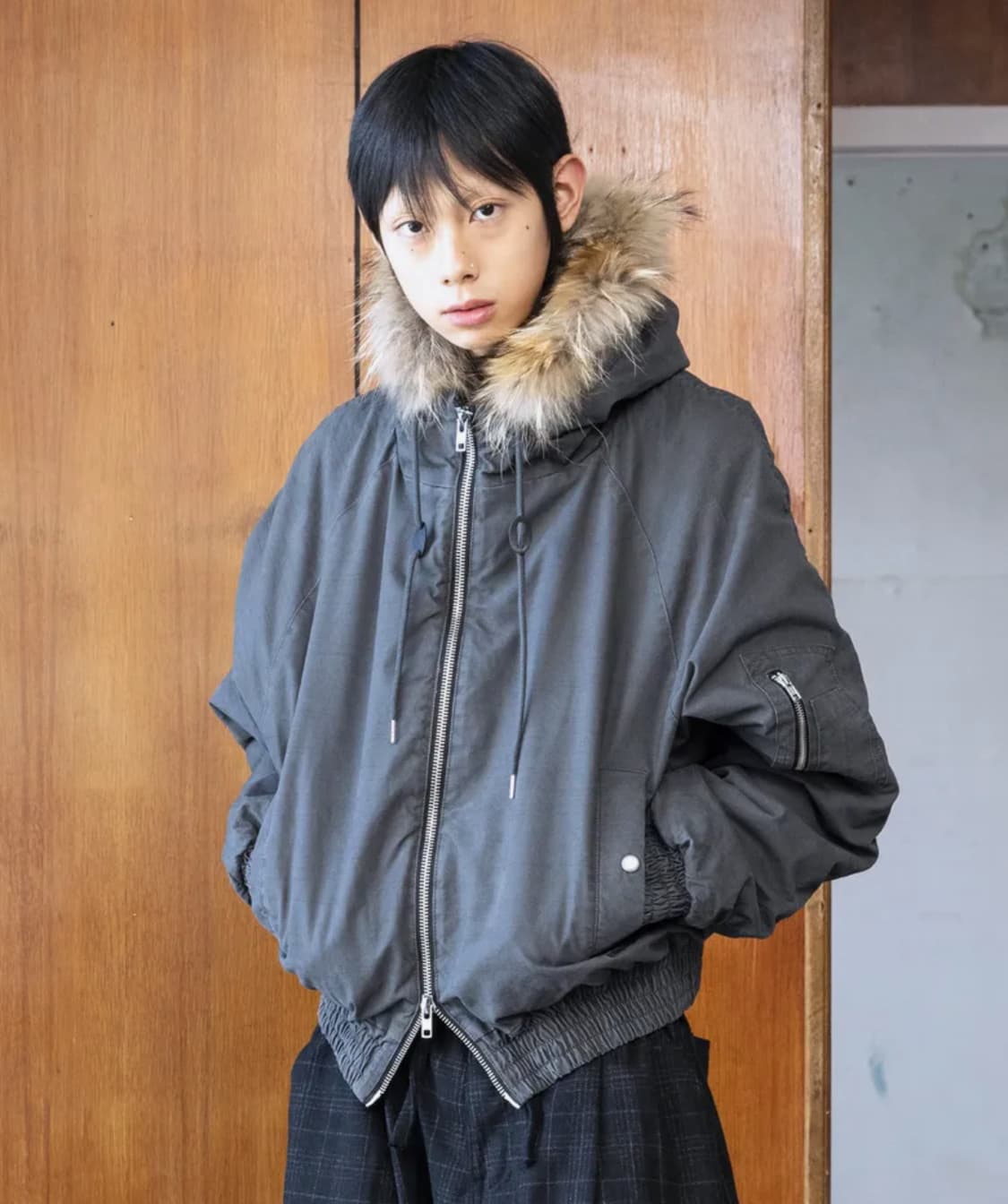 글랙 GJ098 러스티 N2B 숏 파카 (GRAY) 상품이미지2