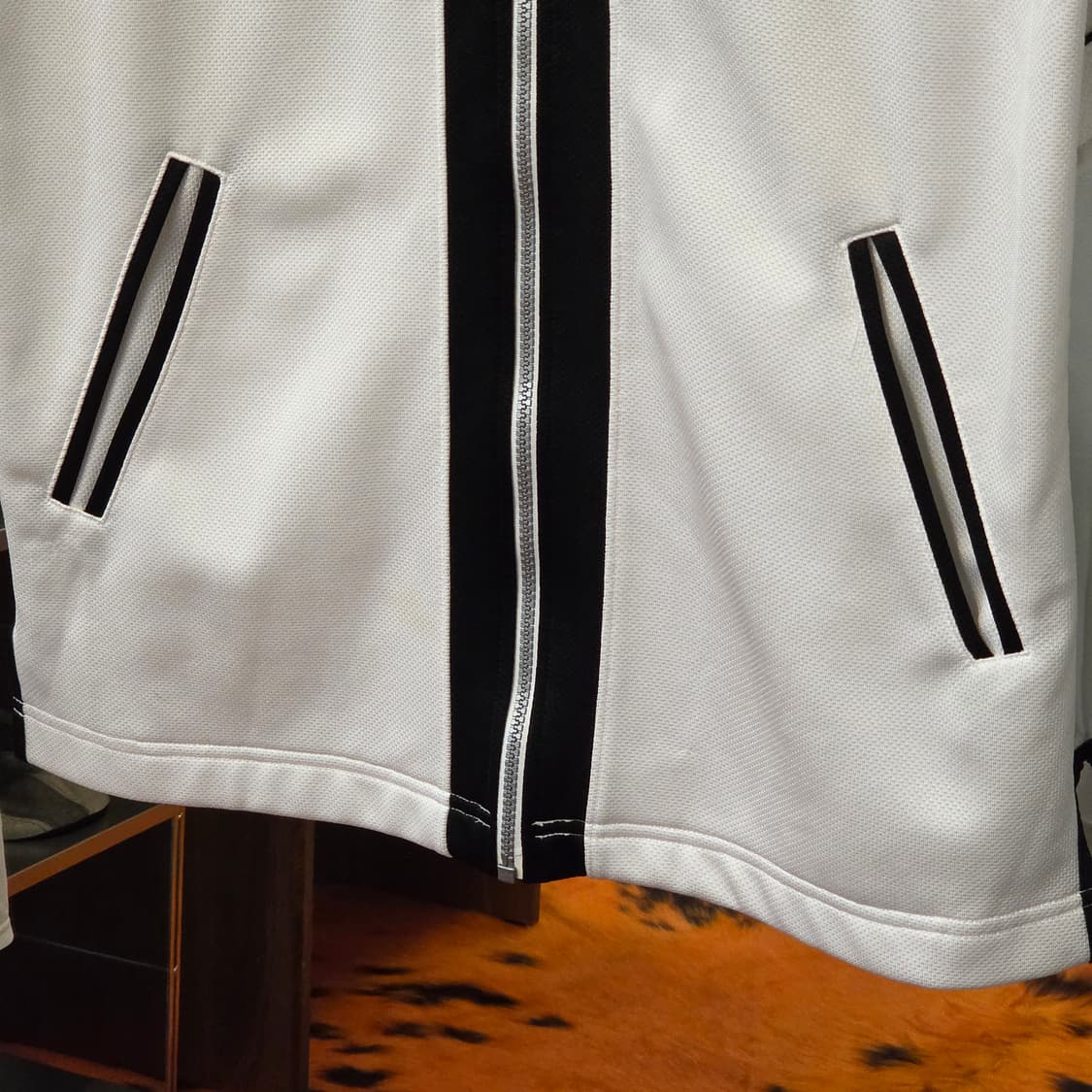 JPN 챔피온 배색 반팔 집업 져지 상품이미지4