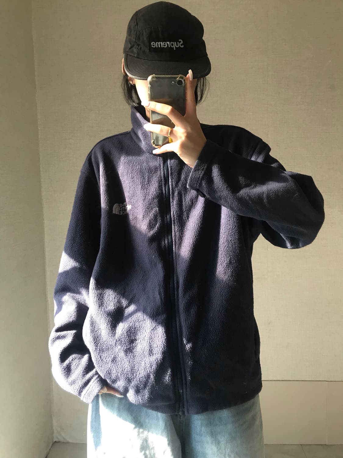 노페 네이비 후리스 상품이미지2