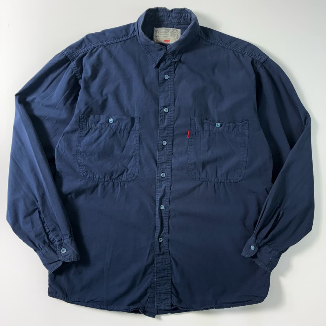 Levi's  리바이스 90,s 레드탭 코튼 네이비 셔츠  상품이미지1