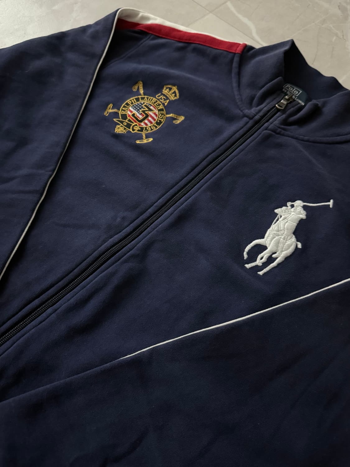 폴로 랄프로렌 빅포니 usa 코튼집업 상품이미지2