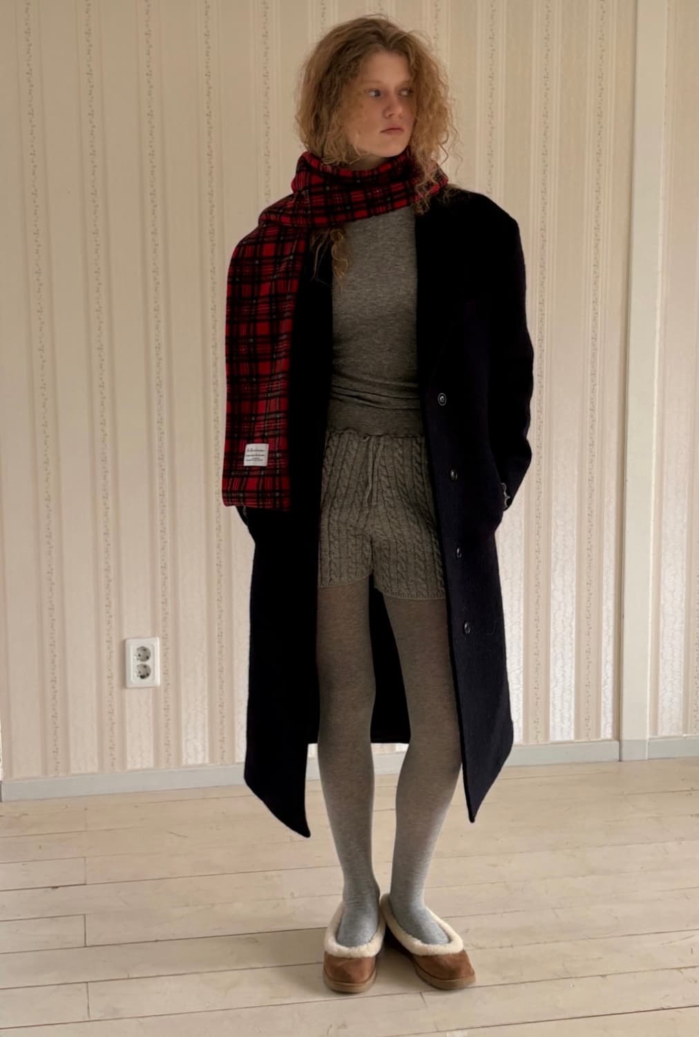 바이무드 마스 롱 코트 네이비 상품이미지2