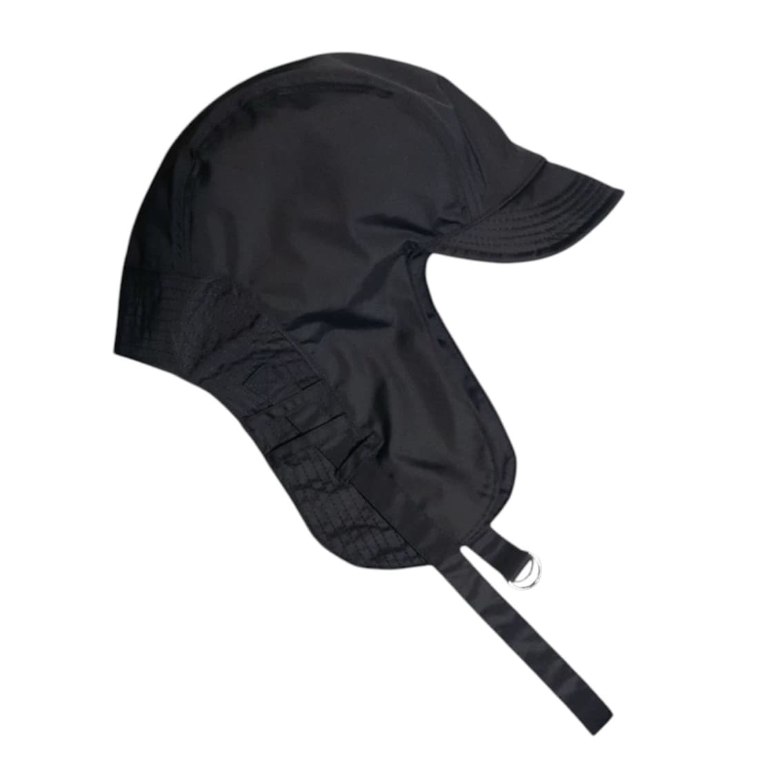 나일론 올블랙 트래퍼 테크 이어플랩 캡 모자  상품이미지2