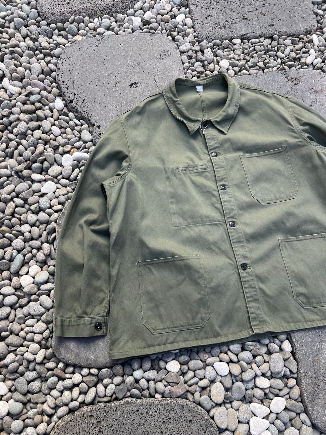 (BIGSIZE)(OLIVEGREEN)OLD FRENCH 프렌치워크자켓 상품이미지4