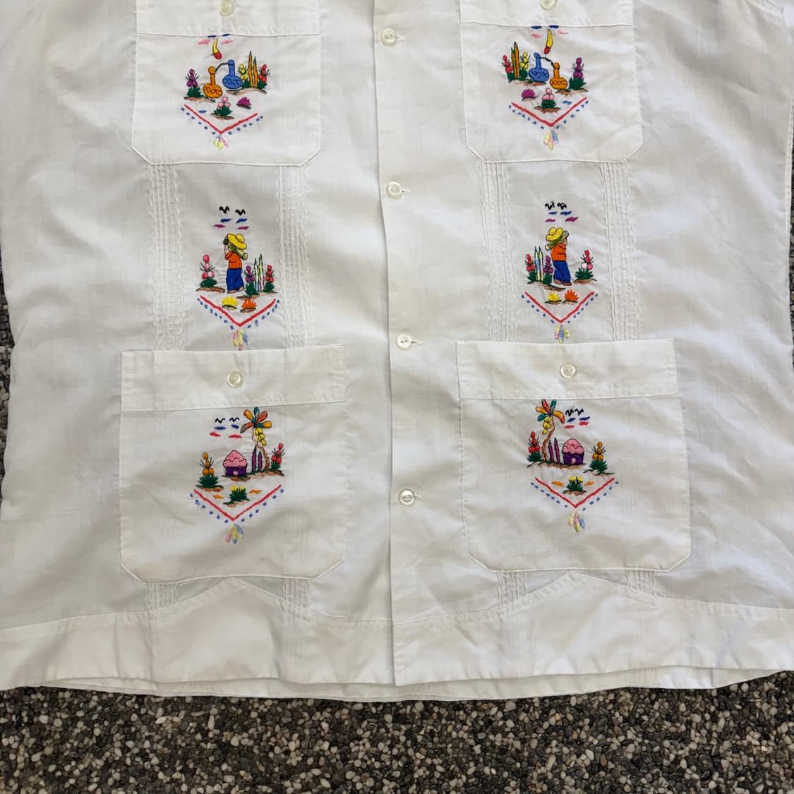 70s 빈티지 구아야베라 셔츠 (L)  상품이미지3