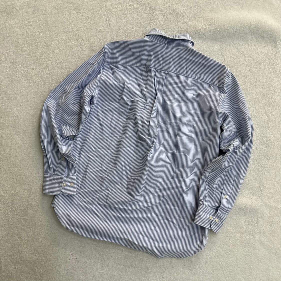 M 유니클로 스트라이프 셔츠 0413T 상품이미지2