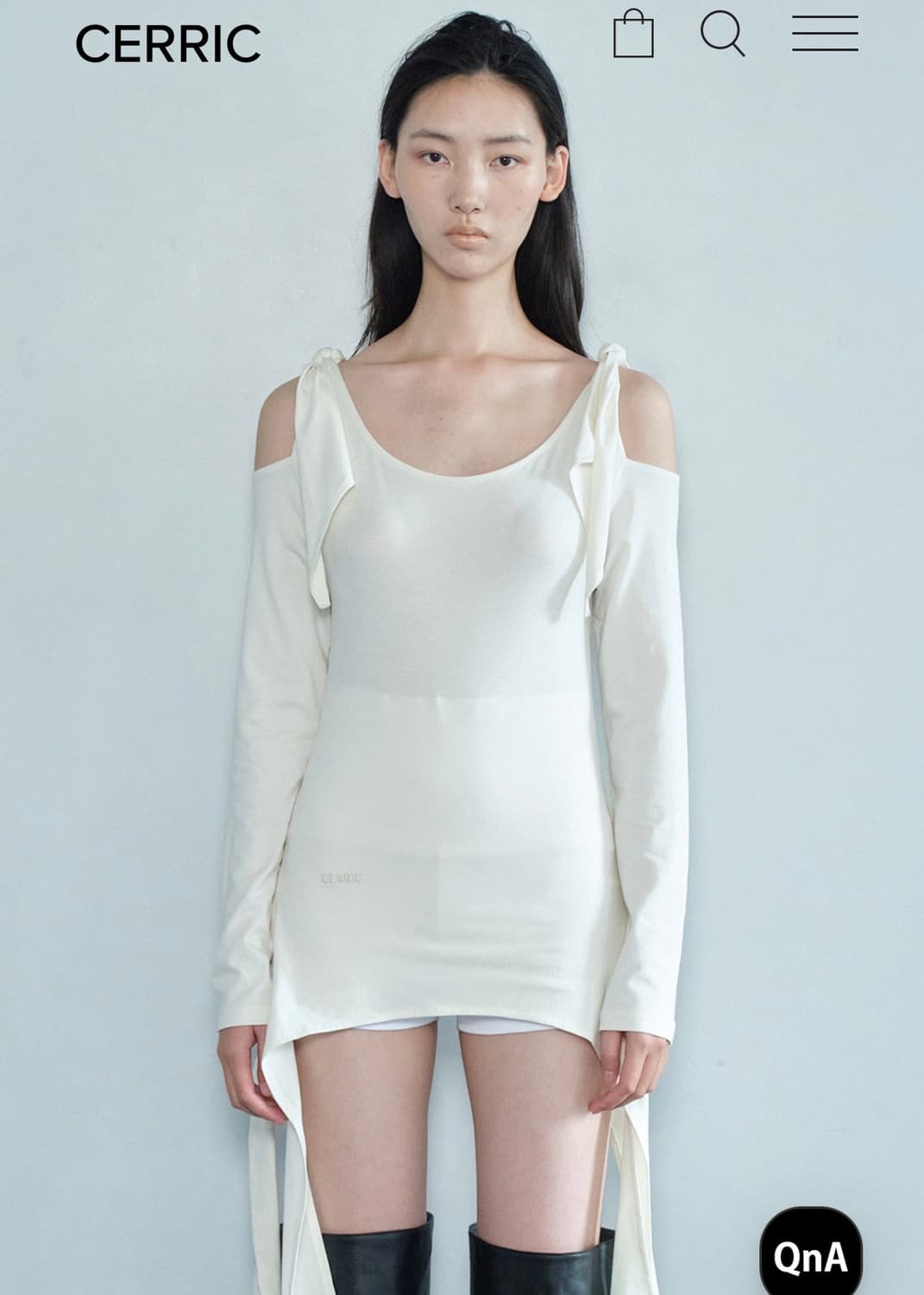 3WAY SLIT TOP / IVORY 상품이미지2