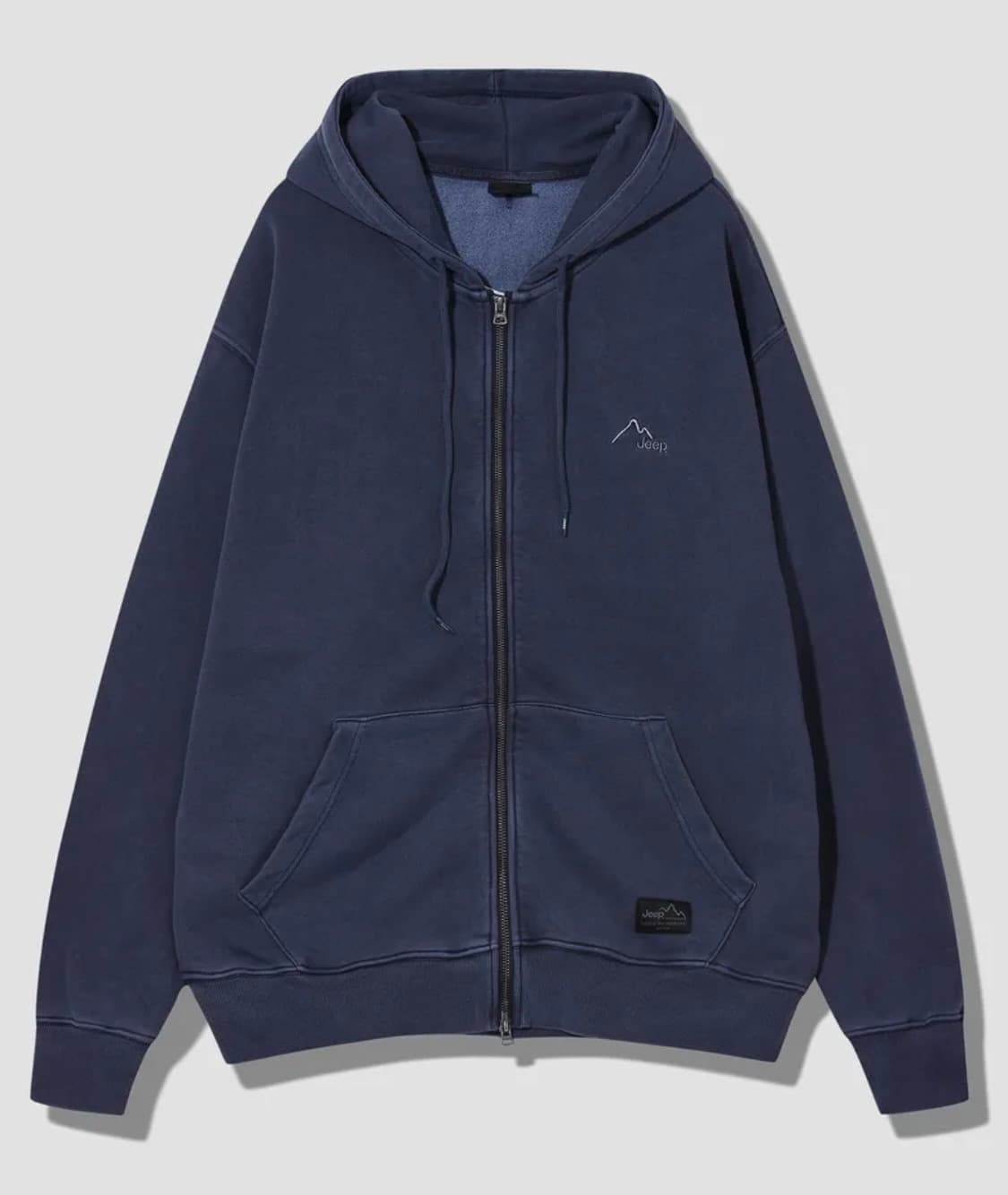 지프 [330g] 피그먼트 2way Peak-Logo 후드집업 상품이미지5