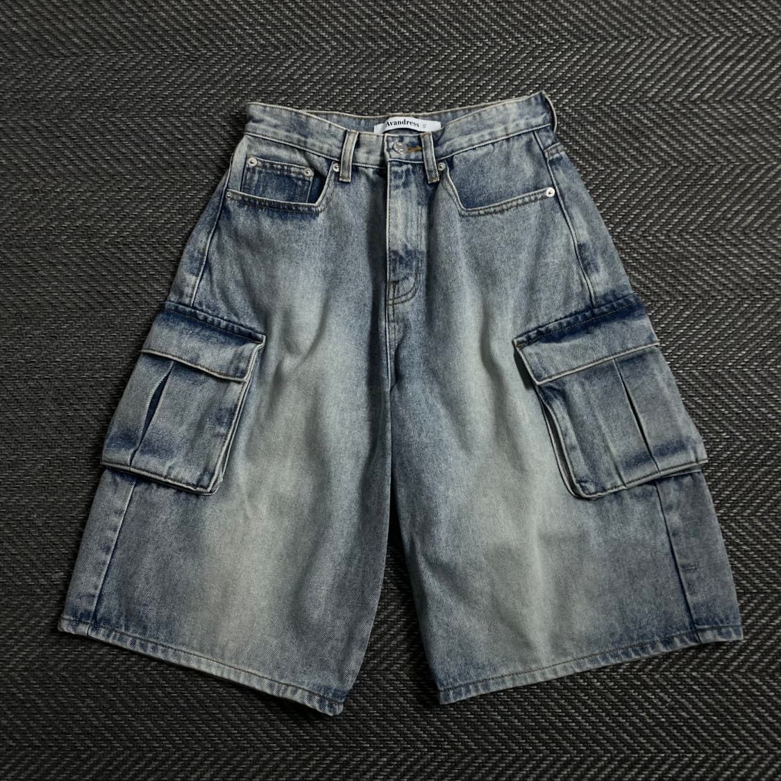 어반드레스 멀티포켓 데님 카고 버뮤다 팬츠y 4395 상품이미지2