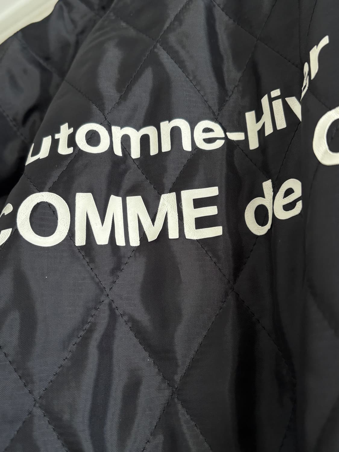 꼼데가르송 퀼팅 스태프 자켓 블랙 L 상품이미지4