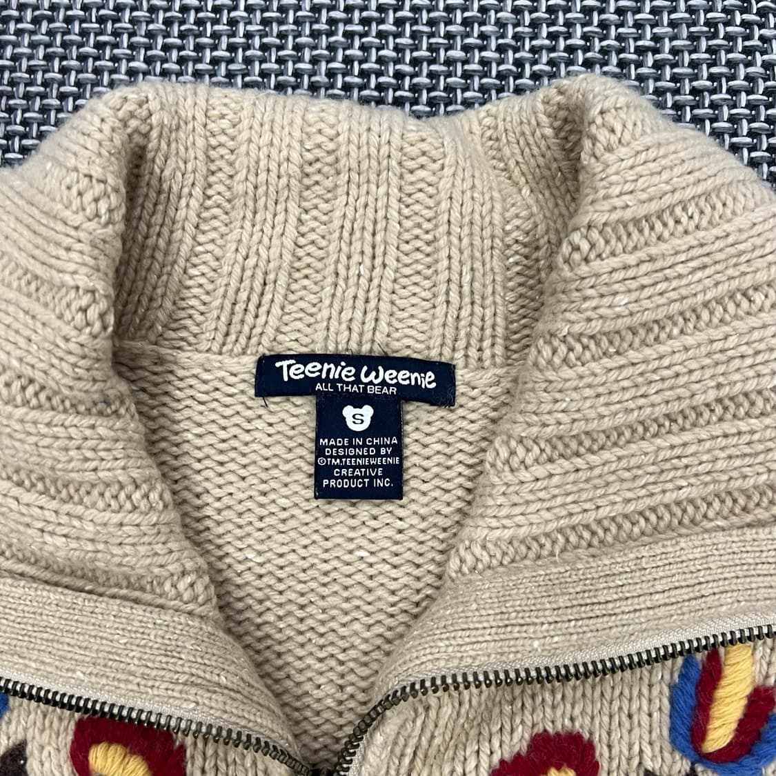 티니위니 자수 니트집업 상품이미지2