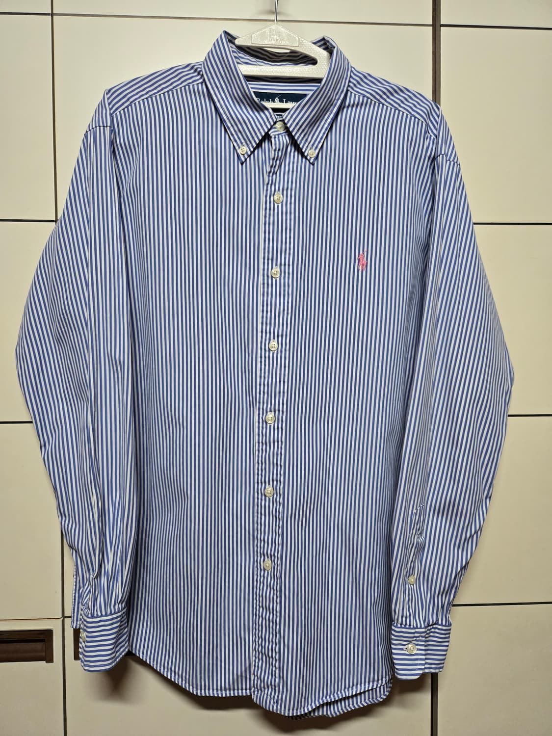 폴로 랄프로렌 정품 여성 블루 스트라이프 셔츠 상품이미지2