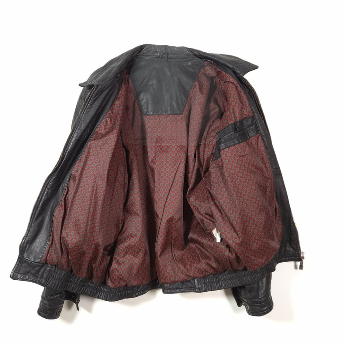 빈티지 소가죽 스티치 블루종 가죽 자켓 L 상품이미지5