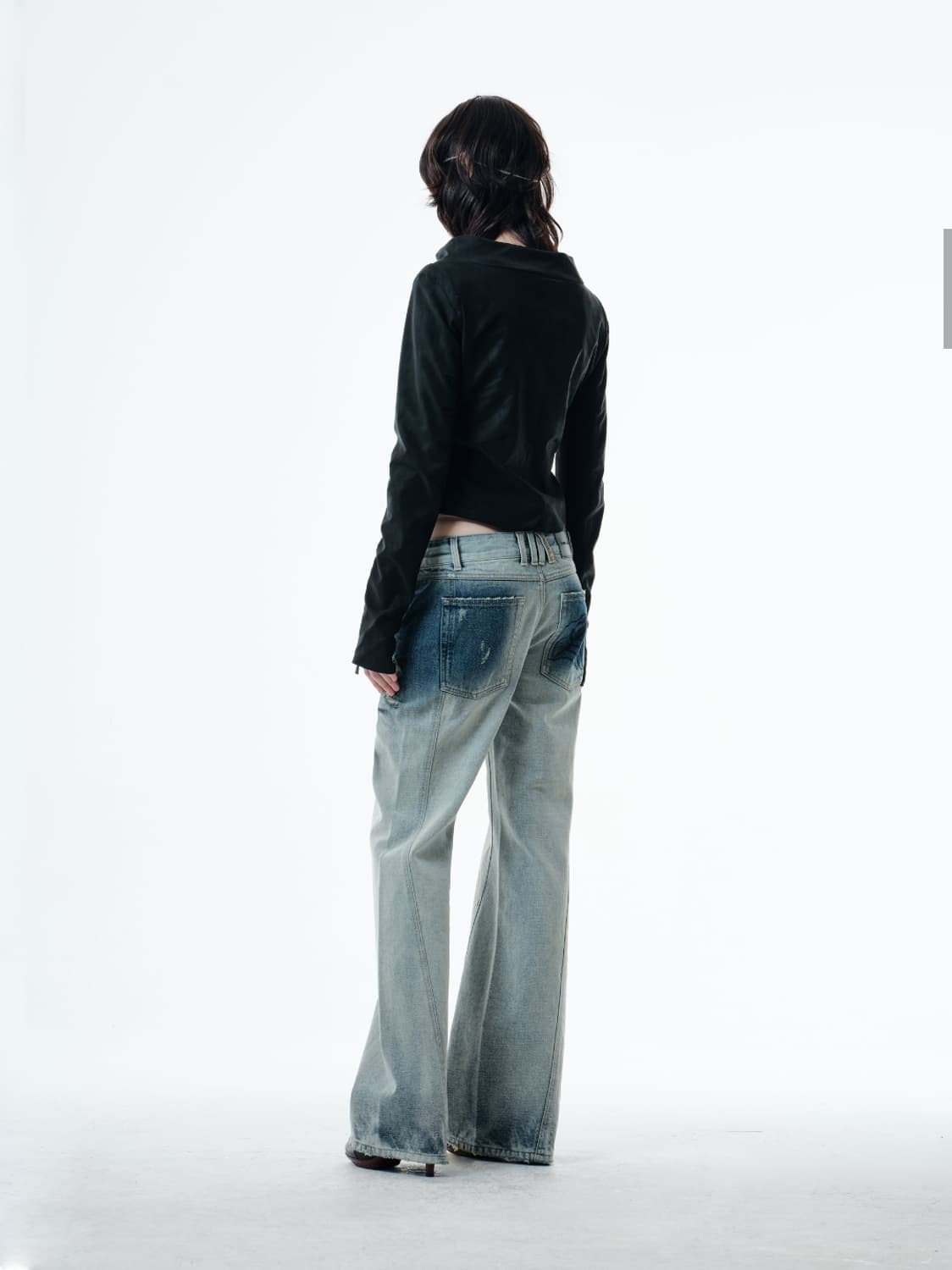 2000아카이브스 KALE DRAPED JACKET 블랙 상품이미지2