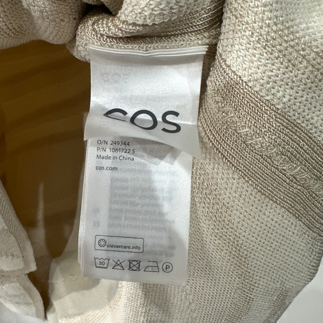 COS 코스 오버핏 패턴니트 M 상품이미지4