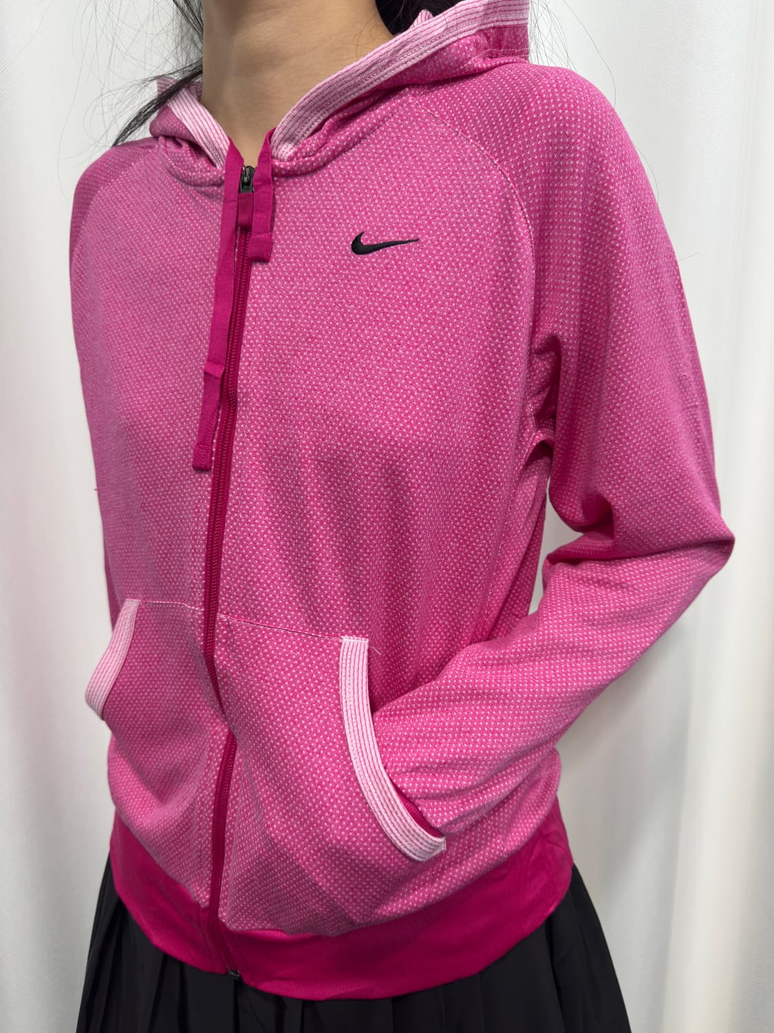 nike pink dot hood zipup 상품이미지3