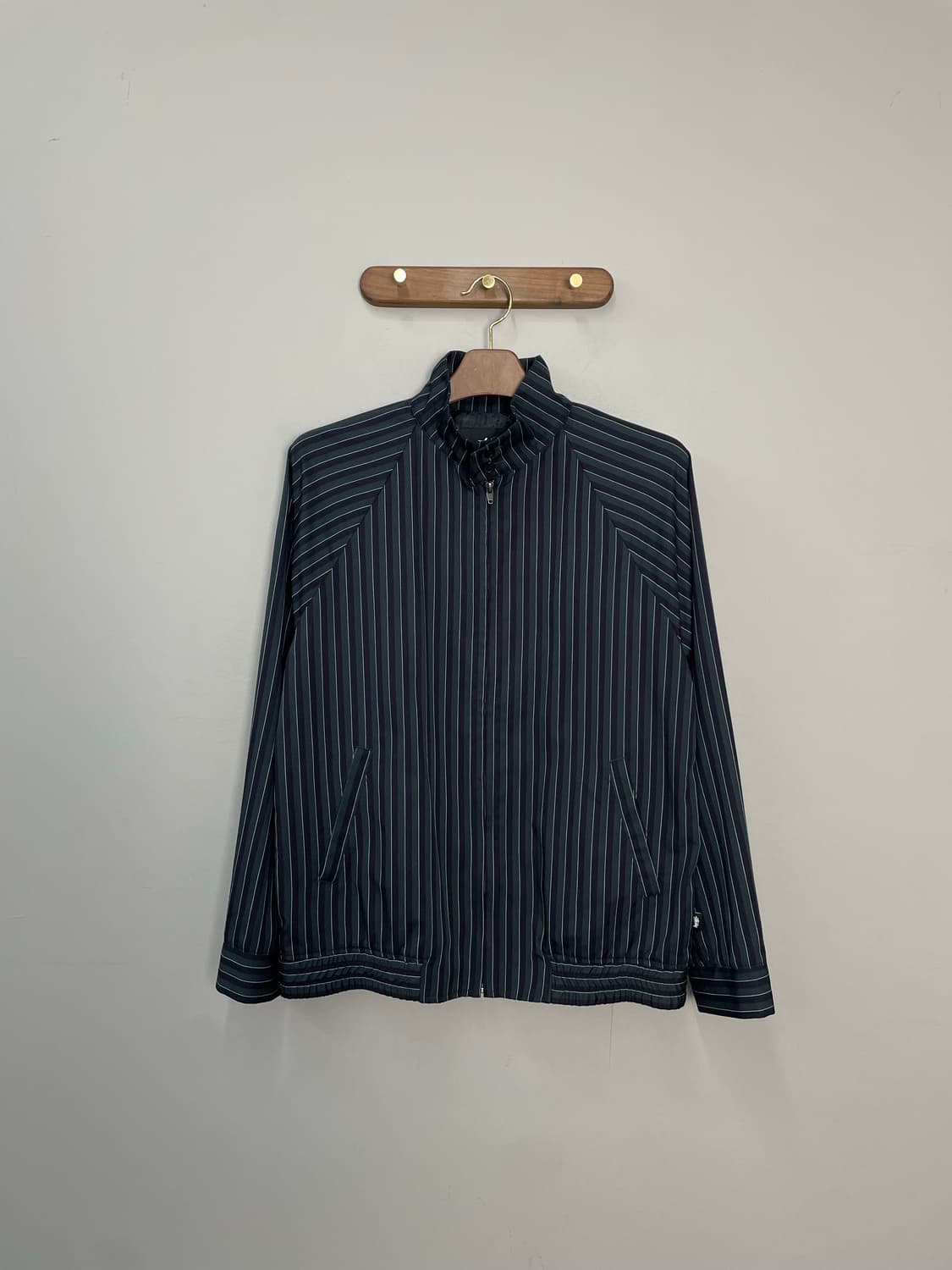 스투시 핀 스트라이프 폴리 블루종 자켓 H2190 상품이미지2