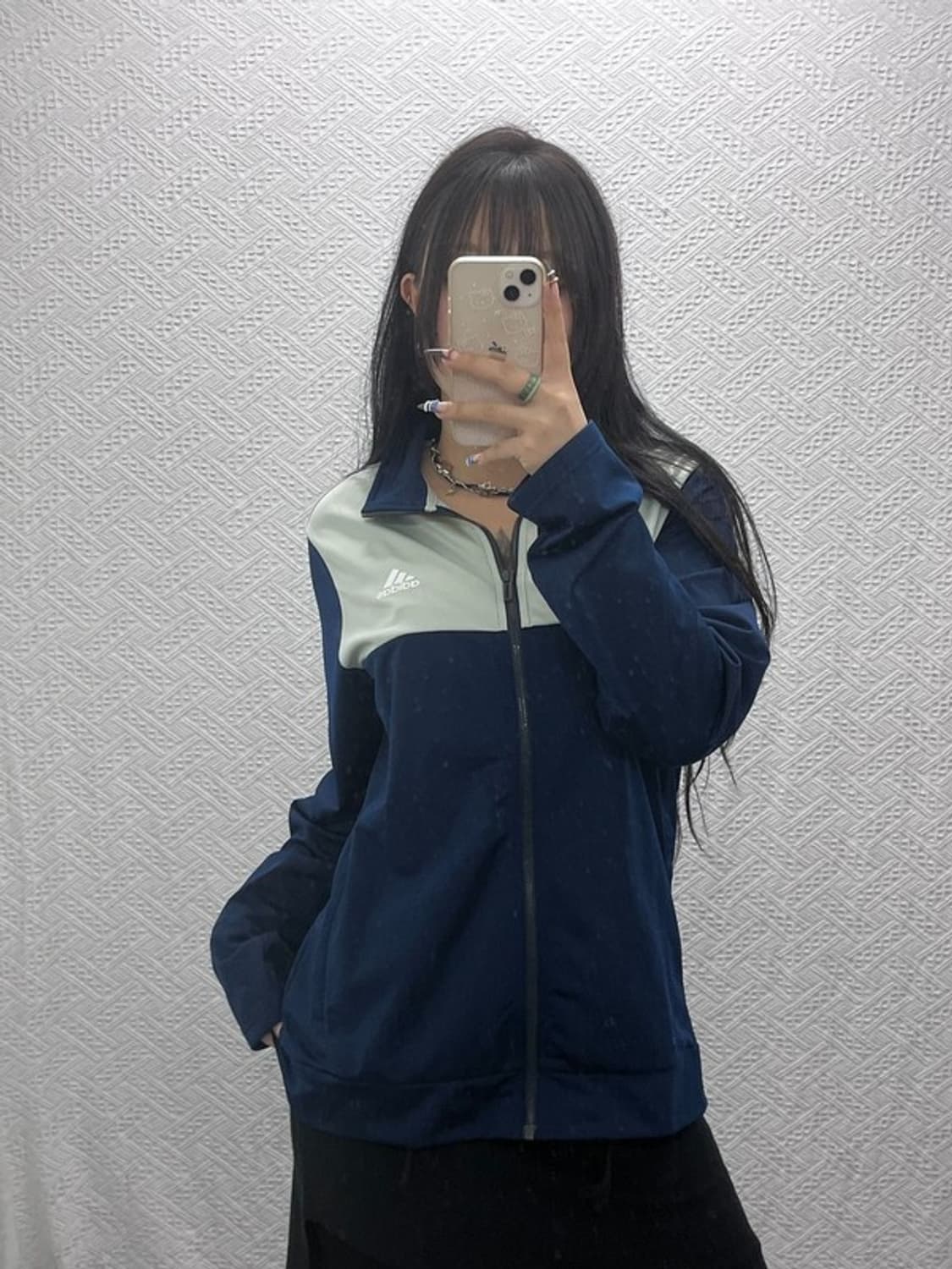 아디다스 투톤배색 레트로 빈티지 져지 집업 XL C07866 상품이미지2