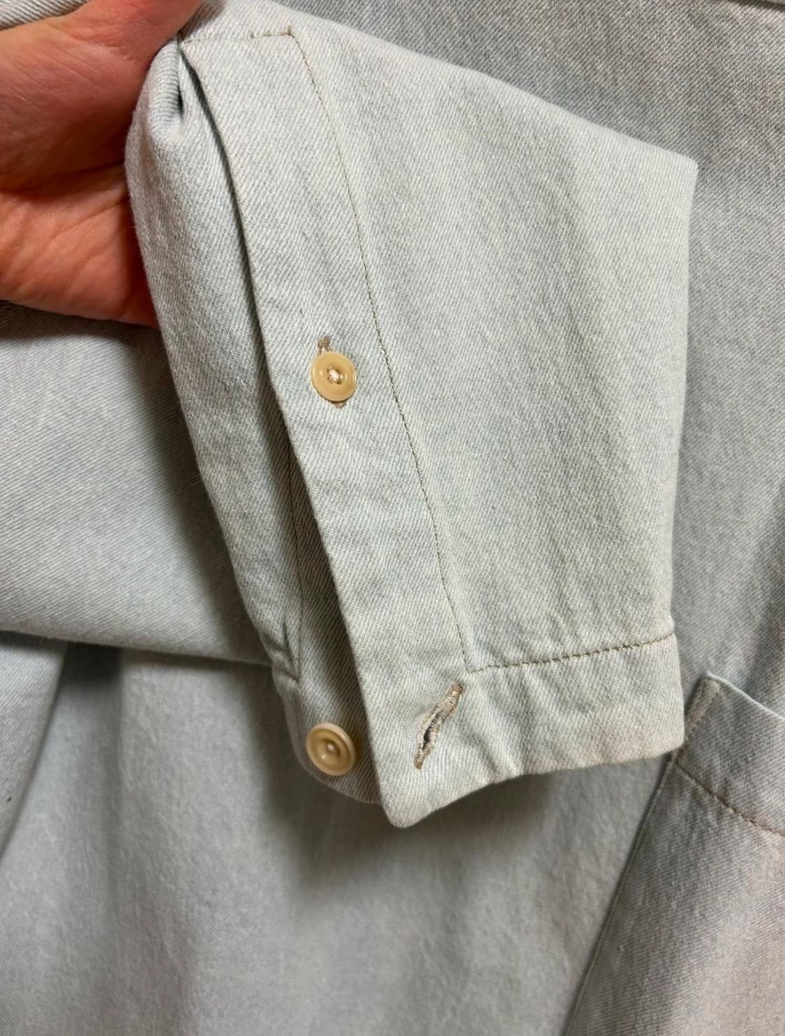 르메르 지퍼 데님 셔츠 탑 스카이블루 / S 상품이미지6