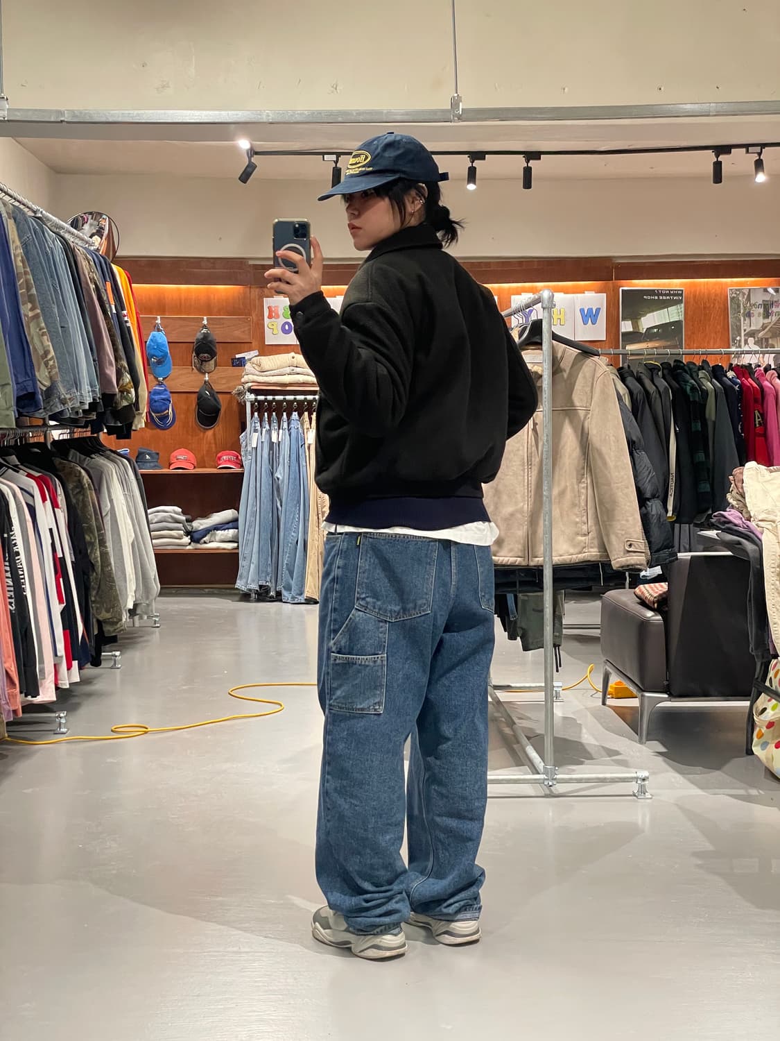 빈티지 오버핏 투웨이 누빔 자켓   상품이미지5