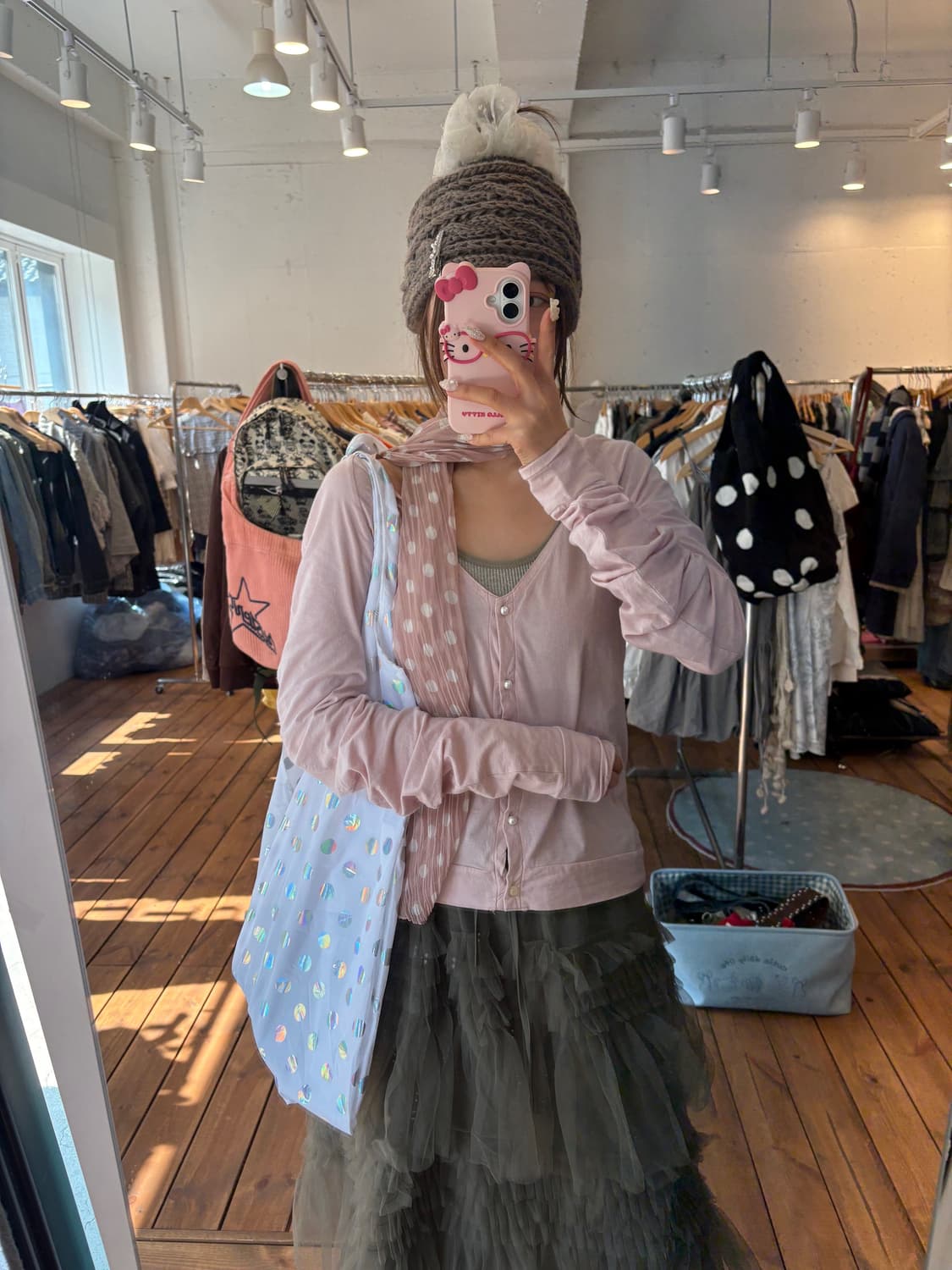 히스테릭글래머 셔링 가디건 상품이미지5