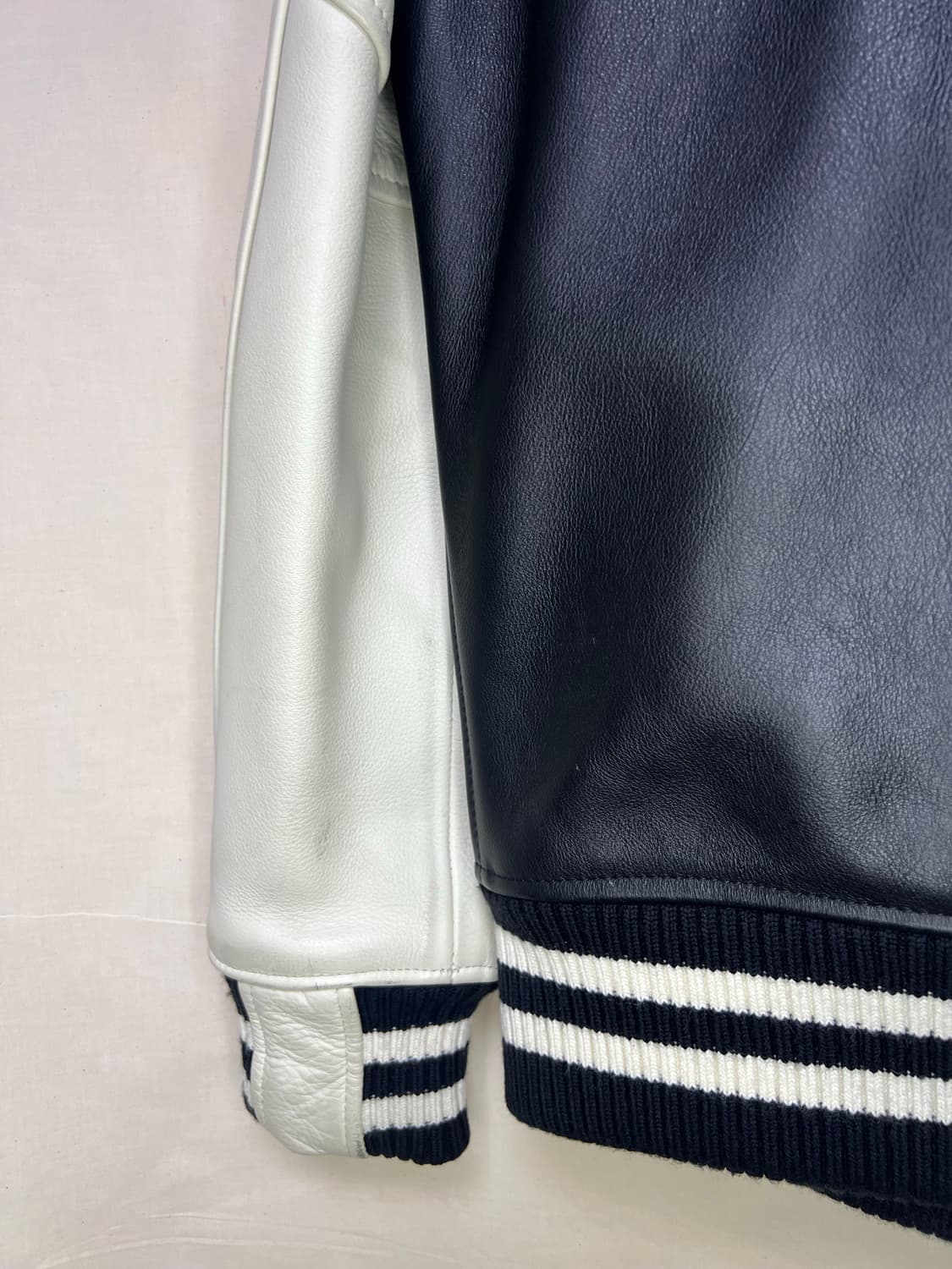 준야와타나베 맨 x 쇼트 schott 카우 레더 스타디움 바시티 자켓 상품이미지8