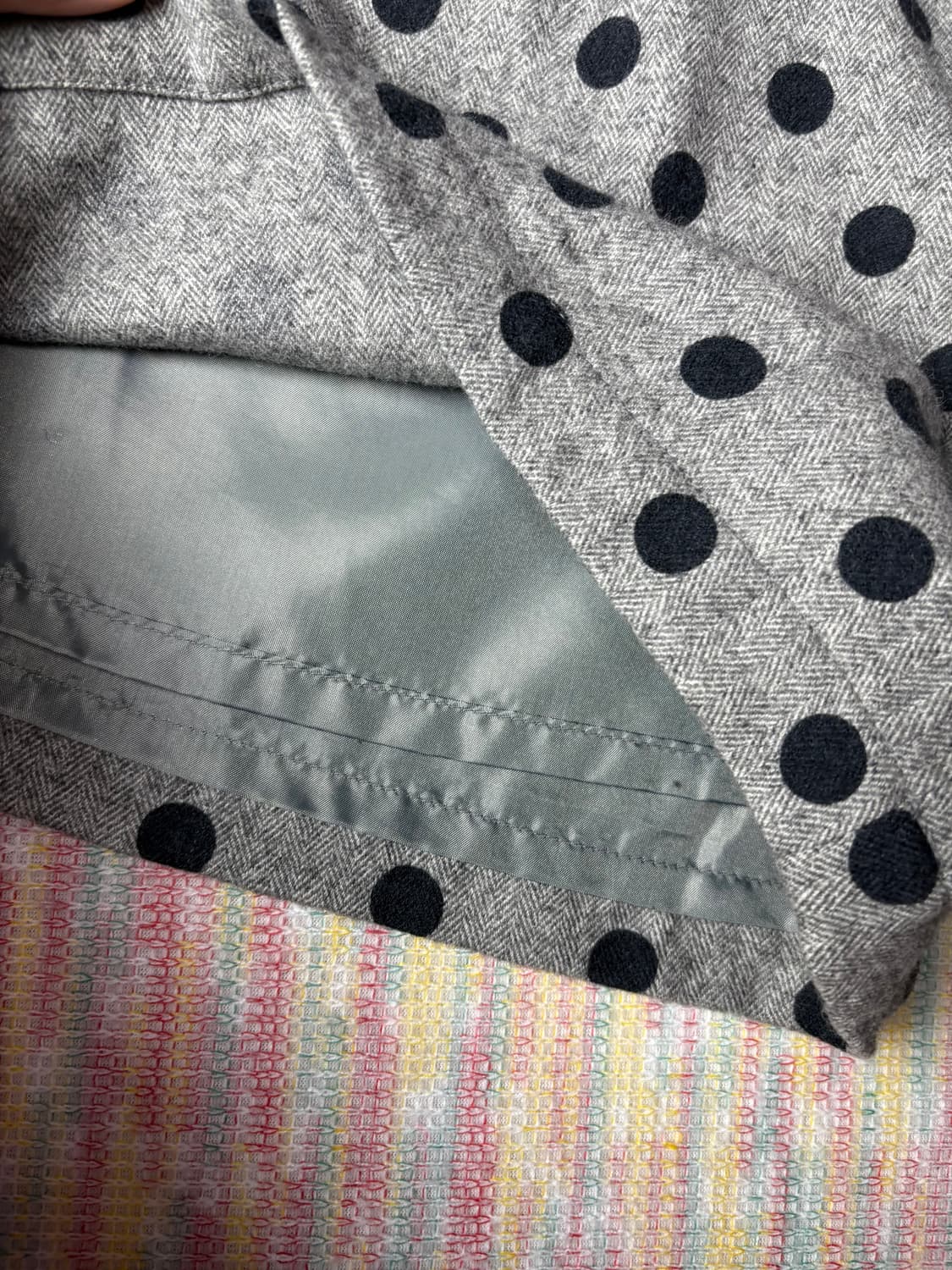 그레이 도트 울 반바지 상품이미지8