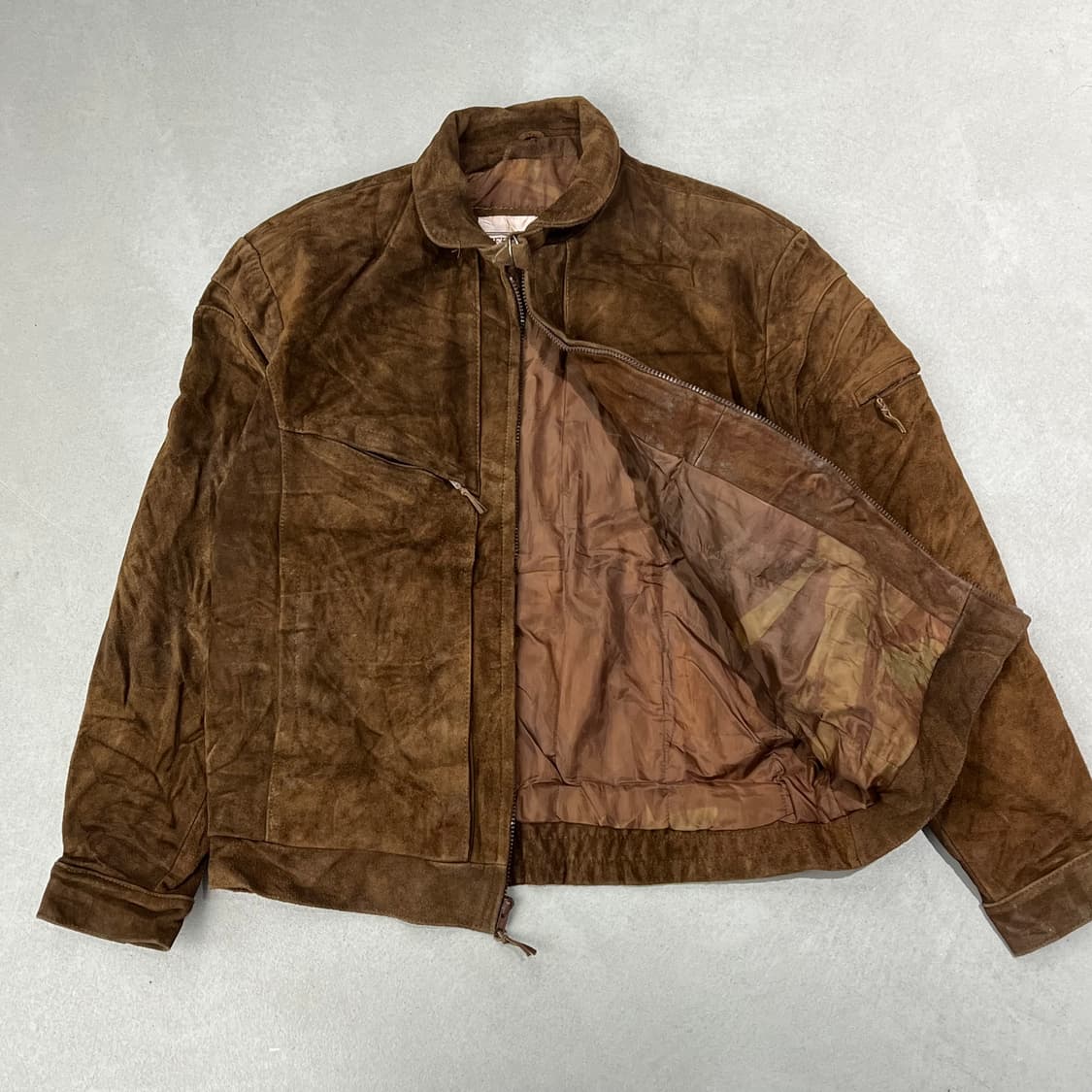 빈티지 스웨이드 레더자켓 s09186 상품이미지3