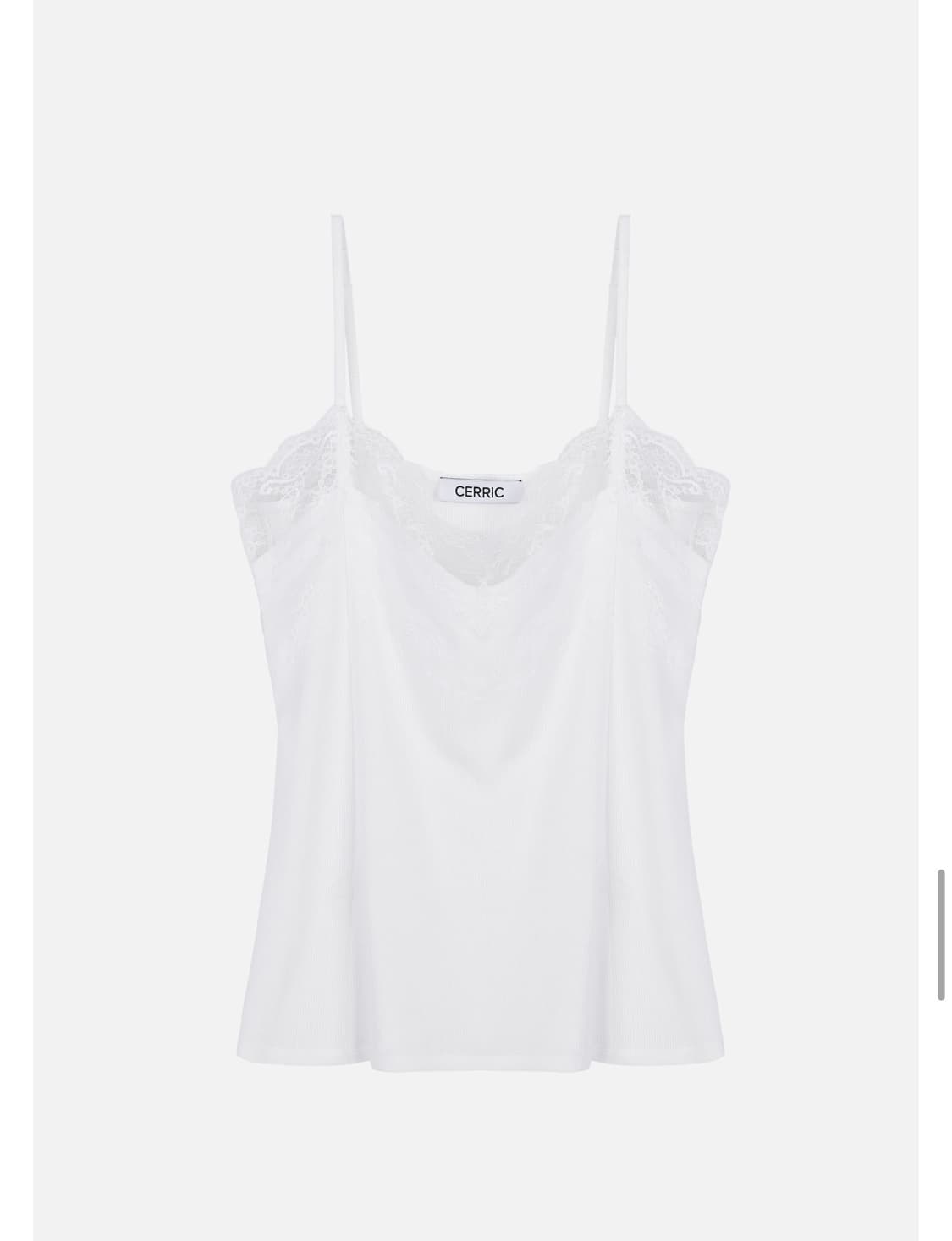세릭 lace trim sleeveless white 상품이미지1