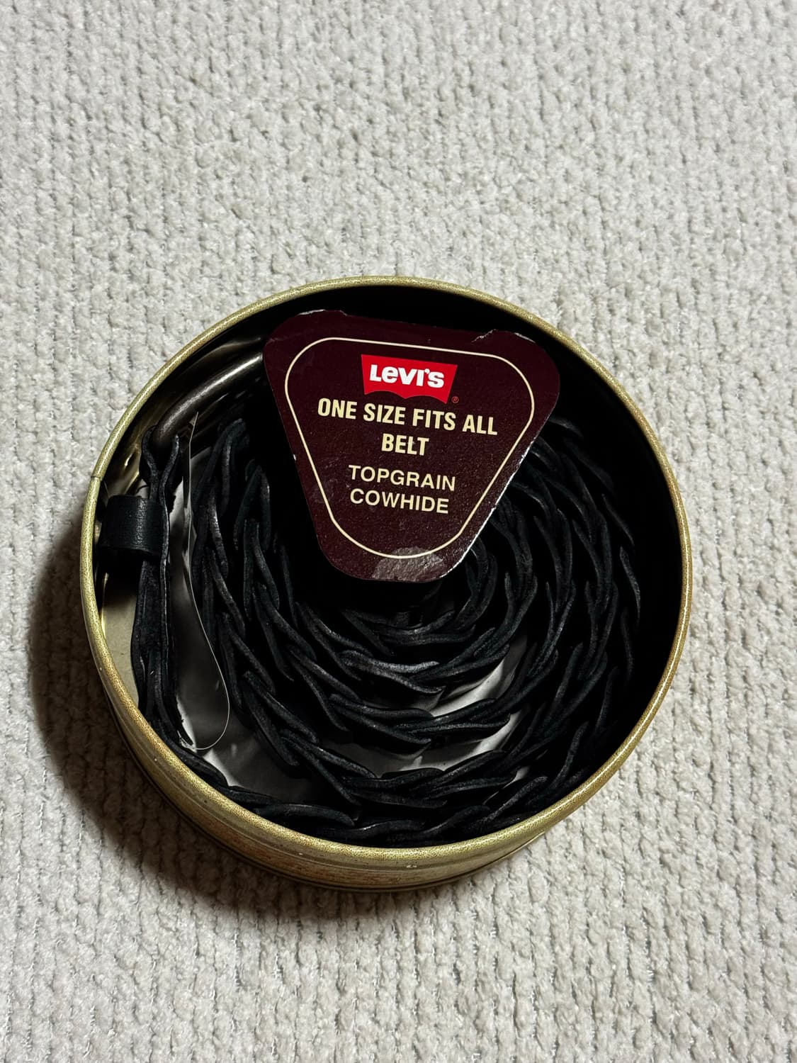 리바이스 탑그레인 홀스하이드 위빙벨트 블랙 새상품 상품이미지1