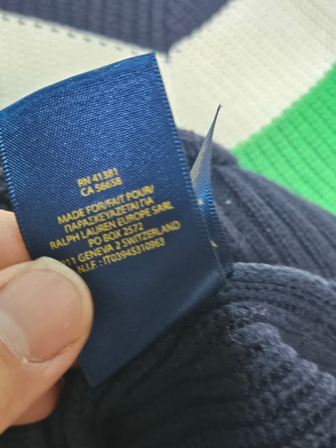 폴로랄프로렌 멀티 스트라이프 빅포니 니트 집업 S 상품이미지6