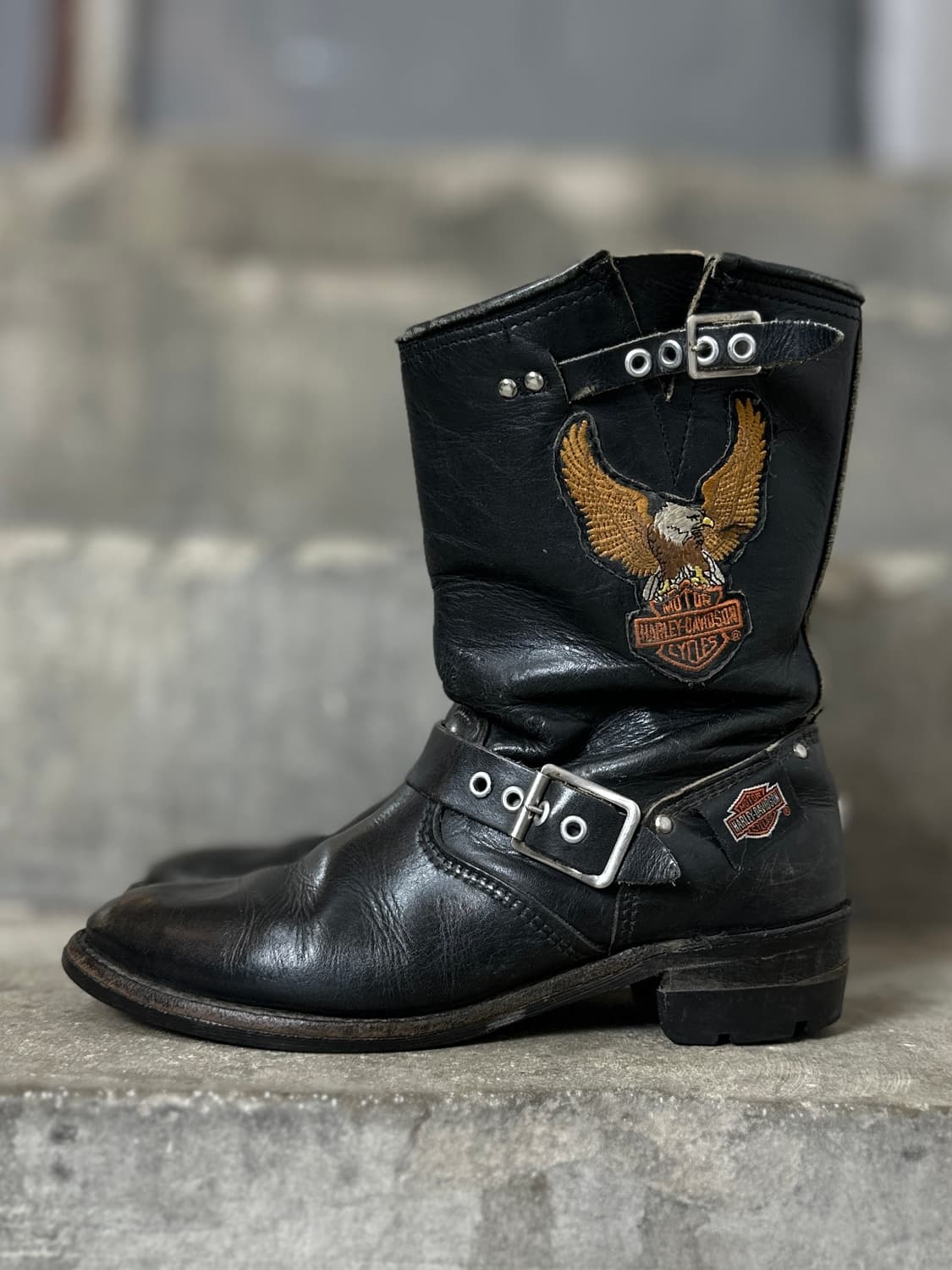 90's 할리데이비슨 엔지니어 부츠 모터사이클 바이커 부츠 상품이미지3
