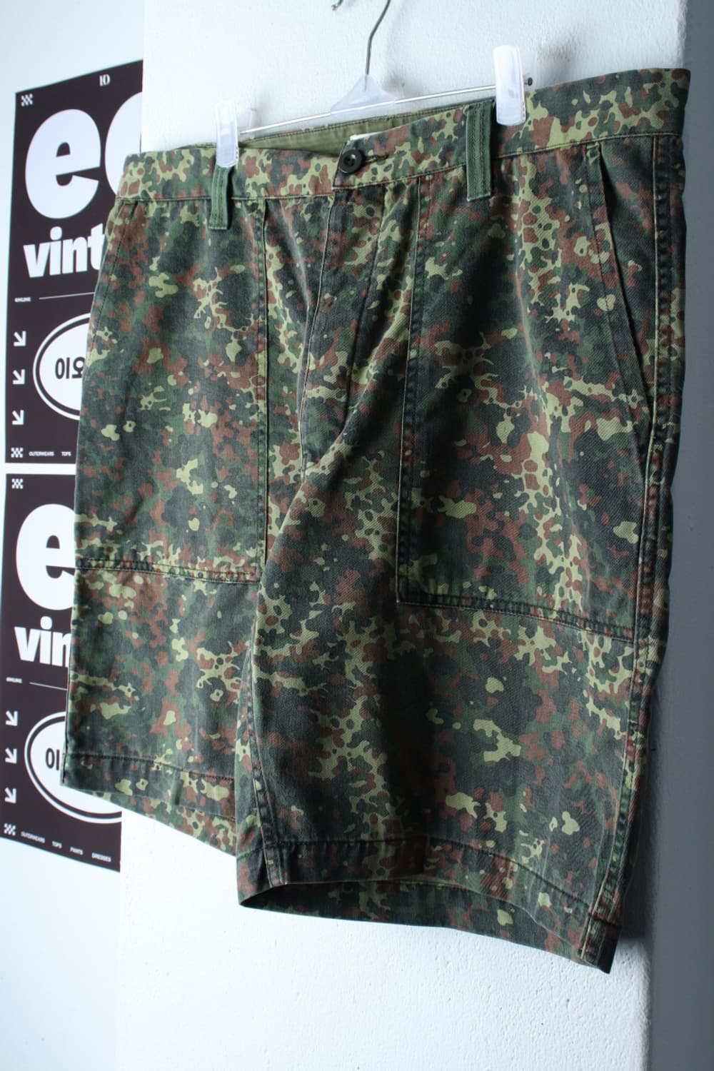 (2XL-3XL) 버튼 반바지 팬츠 빅사이즈 카모 밀리터리-P9986 상품이미지1