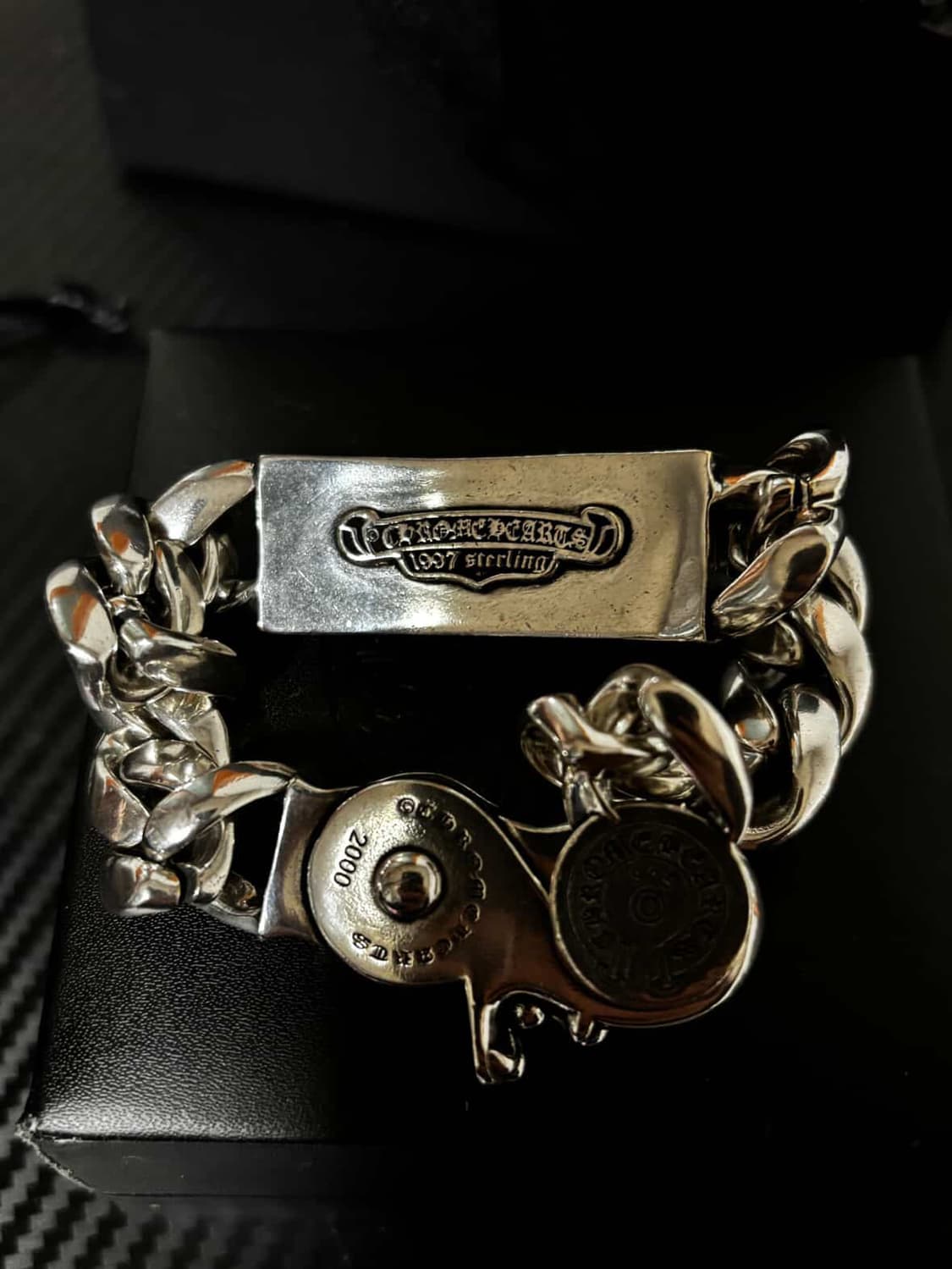 크롬하츠 플로랄 ID 팬시 링크 클립 팔찌 상품이미지2