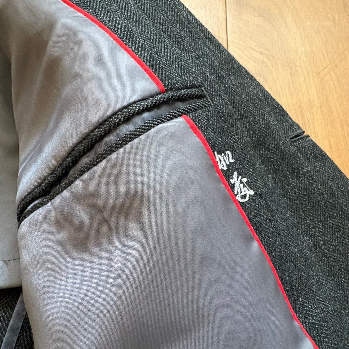 제이프레스 헤링본 3버튼 자켓 상품이미지3