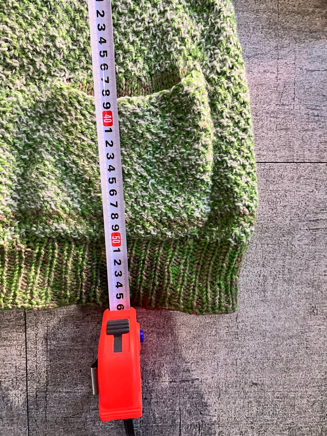 일본빈티지 하구미모리걸 할메카지 녹차대대장 니트스웨터 그린 상품이미지3